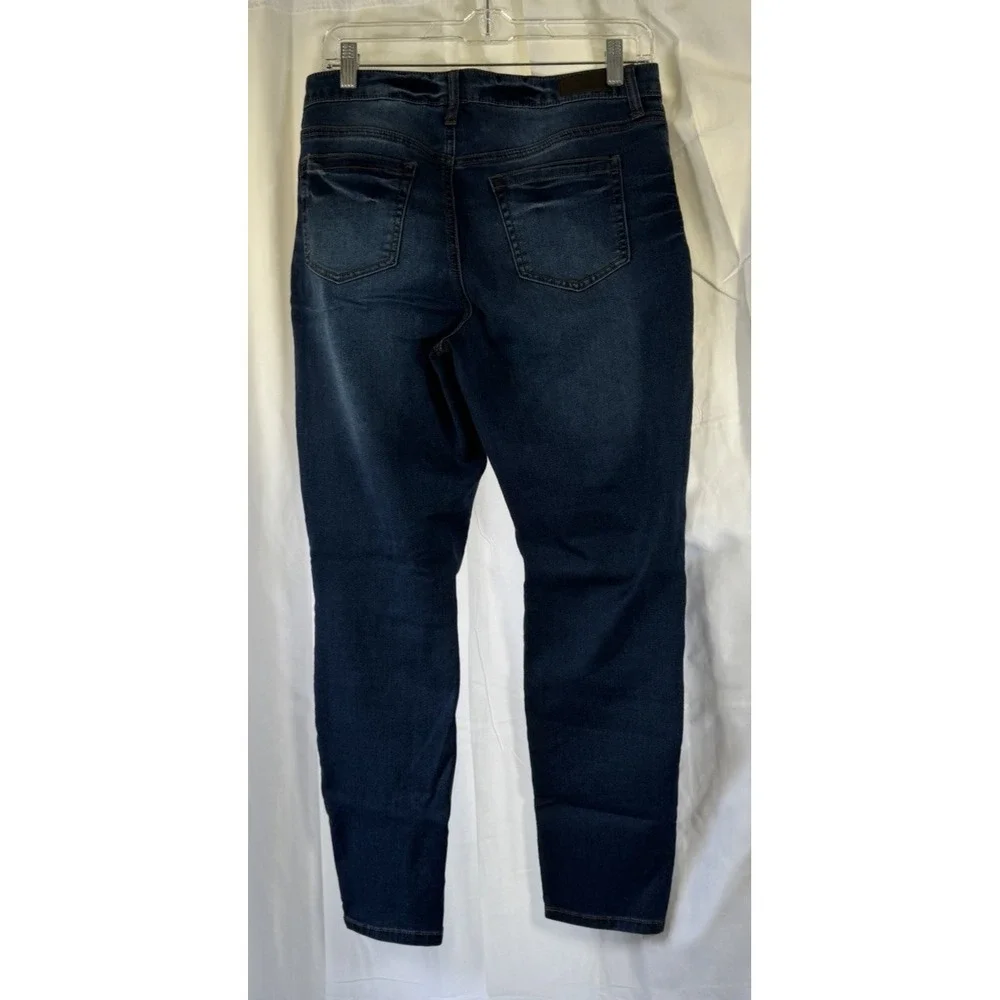 Kenneth Cole Reaction‎ Skinny Jeans Womens Size 12 Blue Denim Dark Wash